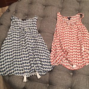 2 Aeropostale dressy sleeveless shirts